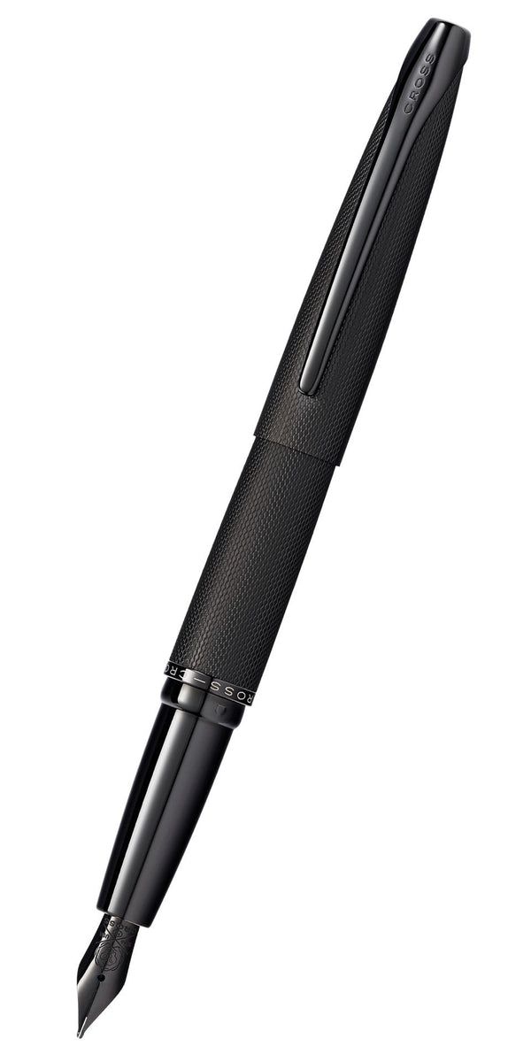 cross ATX® Brushed Black Stainless Steel Medium Nib Fountain Pen