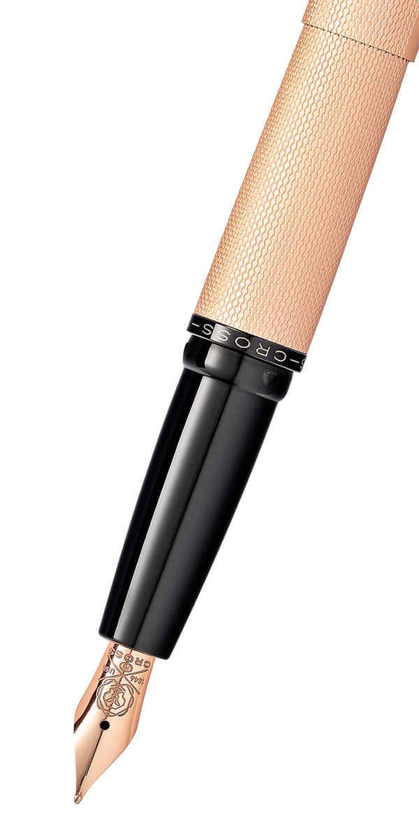 Cross ATX® Brushed Rose Gold Stainless Steel Medium Nib Fountain Pen