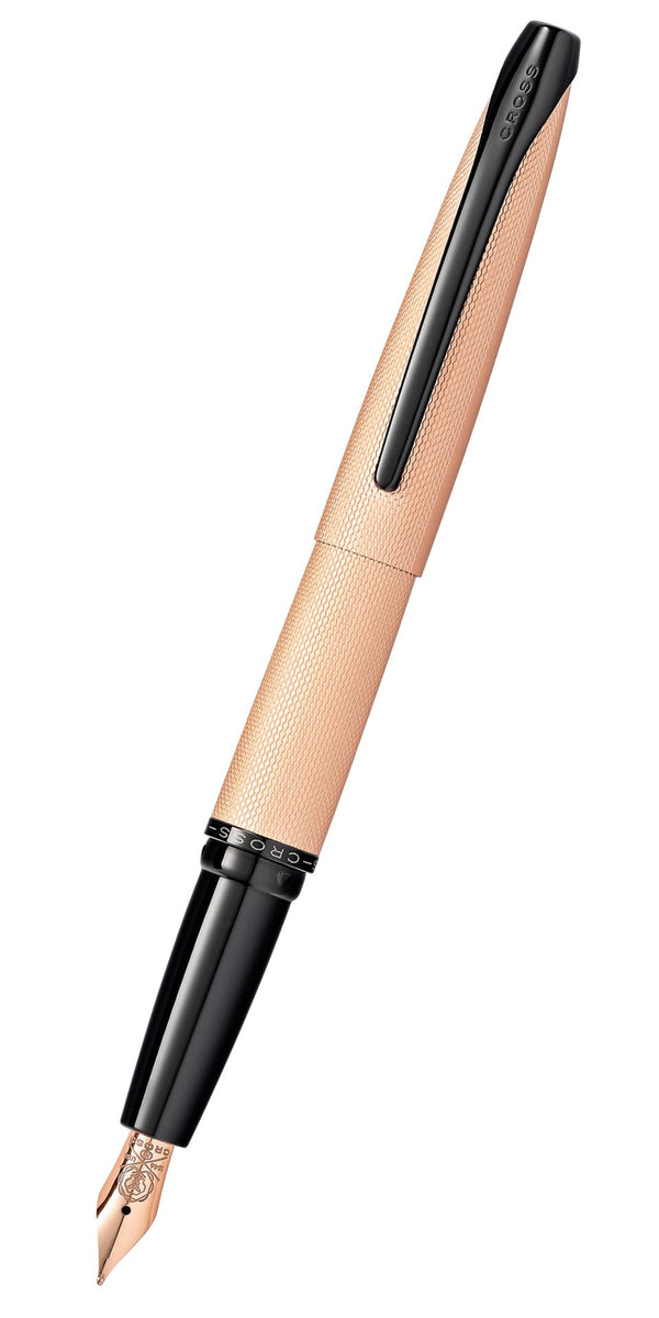 cross ATX® Brushed Rose Gold Stainless Steel Medium Nib Fountain Pen