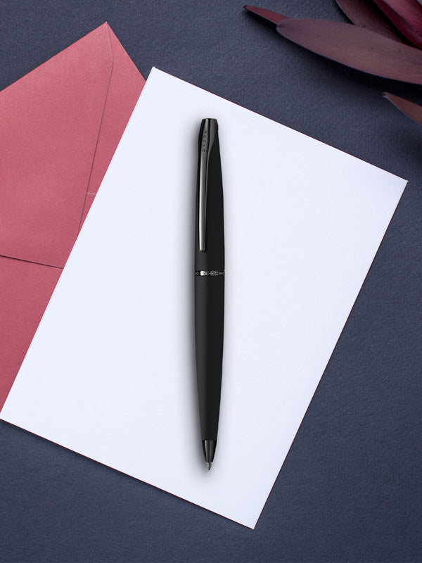 Cross ATX® Matte Black With Black Appointments Ballpoint Pen