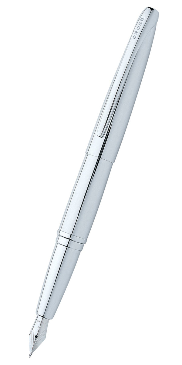 cross ATX® Pure Chrome Stainless Steel Medium Nib Fountain Pen
