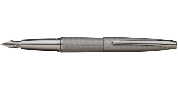 Cross ATX® Sandblasted Titanium Gray Stainless Steel Fine Nib Fountain Pen