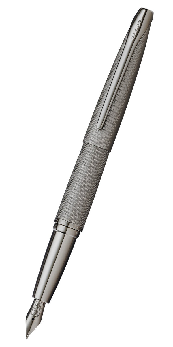 cross ATX® Sandblasted Titanium Gray Stainless Steel Medium Nib Fountain Pen