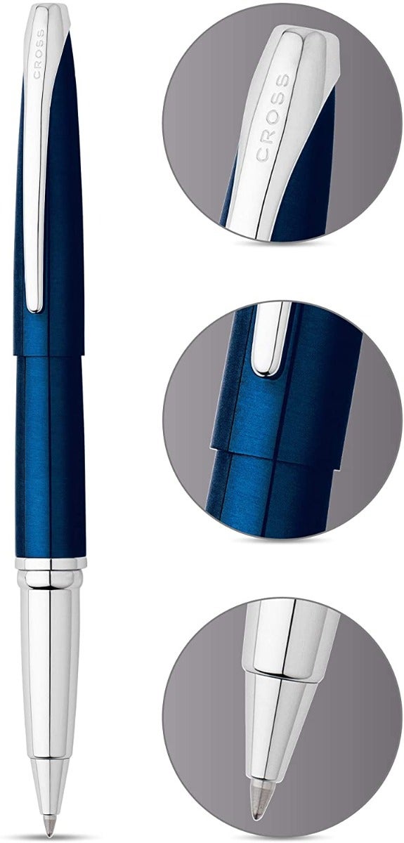 Cross ATX® Translucent Blue Lacquer Rollerball Pen