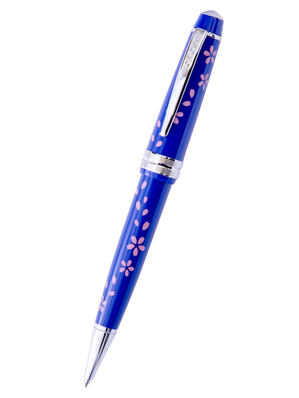 cross Bailey Light™ Cherry Blossom Glossy Blue Resin Ballpoint Pen
