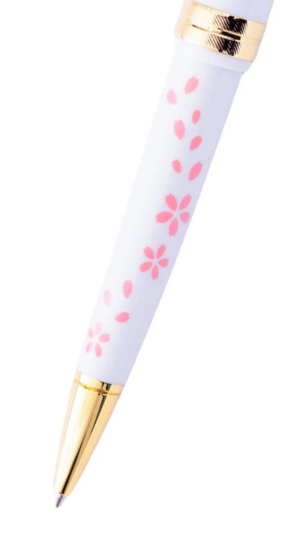 Cross Bailey Light™ Cherry Blossom Glossy White Resin Ballpoint Pen