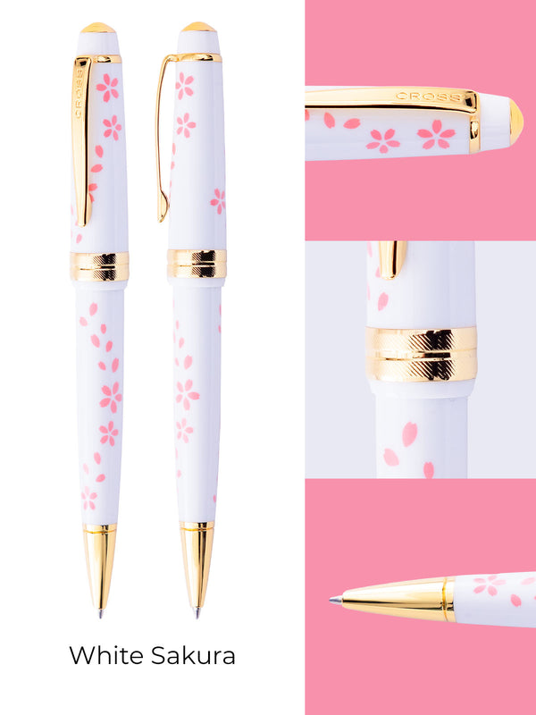 Cross Bailey Light™ Cherry Blossom Glossy White Resin Ballpoint Pen