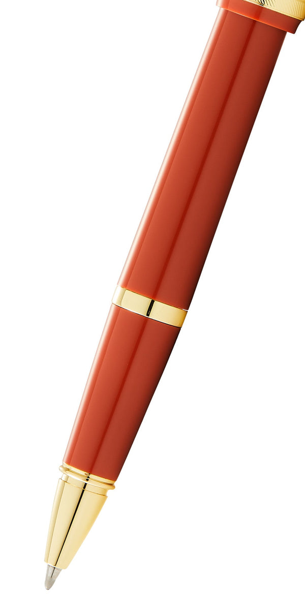 Cross Bailey Light™ Polished Amber Resin And Gold Tone Rollerball Pen