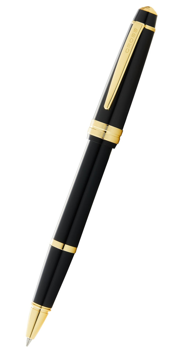 cross Bailey Light™ Polished Black Resin and Gold Tone Rollerball Pen