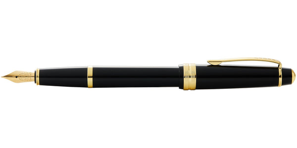 Cross Bailey Light™ Polished Black Resin And Gold Tone Extra-Fine Nib Fountain Pen