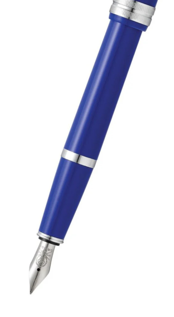 Cross Bailey Light™ Polished Blue Resin Extra-Fine Nib Fountain Pen
