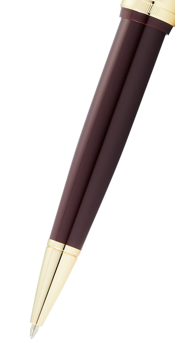 Cross Bailey Light™ Polished Burgundy Resin And Gold Tone Ballpoint Pen