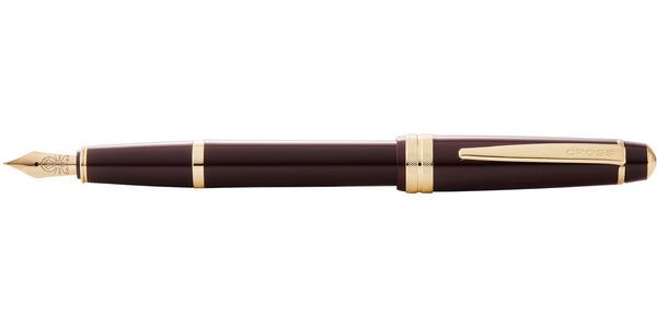 Cross Bailey Light™ Polished Burgundy Resin And Gold Tone Medium Nib Fountain Pen