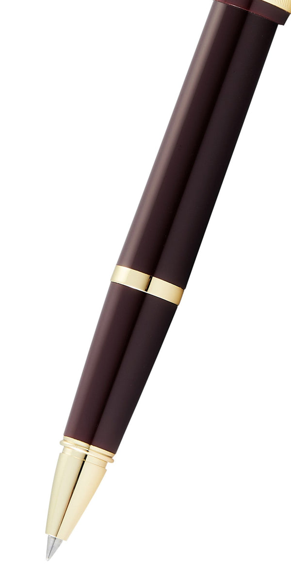 Cross Bailey Light™ Polished Burgundy Resin And Gold Tone Rollerball Pen