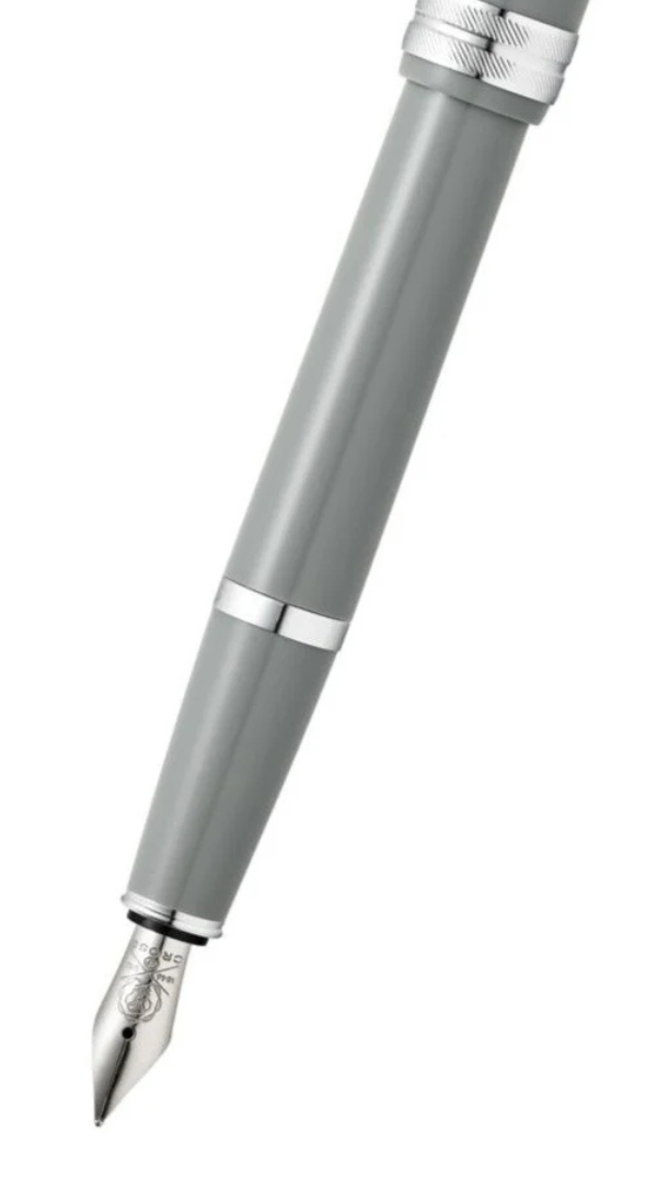 Cross Bailey Light™ Polished Gray Resin Extra-Fine Nib Fountain Pen