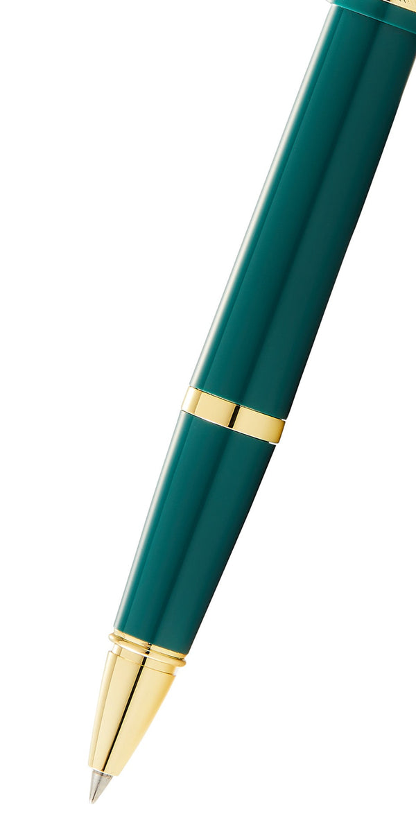 Cross Bailey Light™ Polished Green Resin And Gold Tone Rollerball Pen
