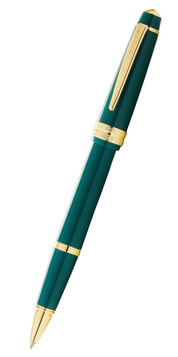 cross Bailey Light™ Polished Green Resin and Gold Tone Rollerball Pen