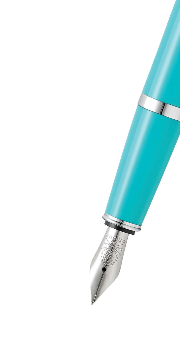 Cross Bailey Light™ Polished Teal Resin Fine Nib Fountain Pen
