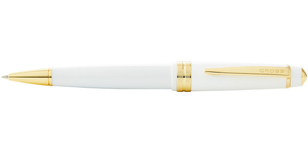 Cross Bailey Light™ Polished White Resin And Gold Tone Ballpoint Pen