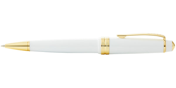 Cross Bailey Light™ Polished White Resin And Gold Tone Ballpoint Pen