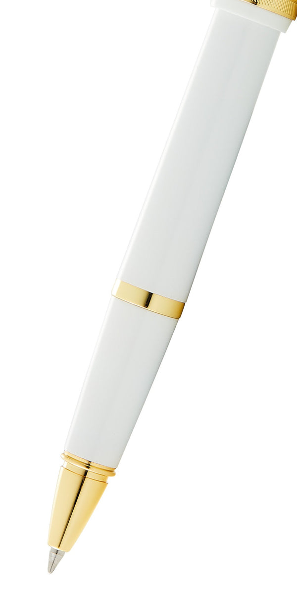 Cross Bailey Light™ Polished White Resin And Gold Tone Rollerball Pen