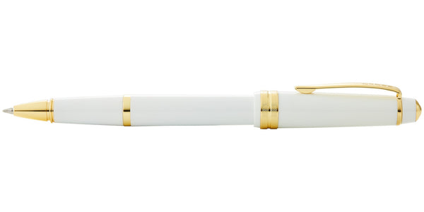 Cross Bailey Light™ Polished White Resin And Gold Tone Rollerball Pen