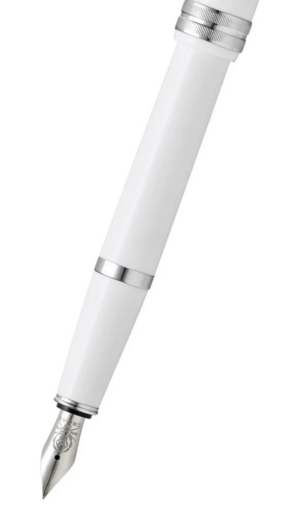 Cross Bailey Light™ Polished White Resin Extra-Fine Nib Fountain Pen