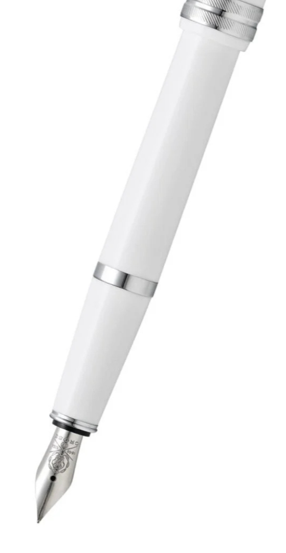 Cross Bailey Light™ Polished White Resin Fine Nib Fountain Pen