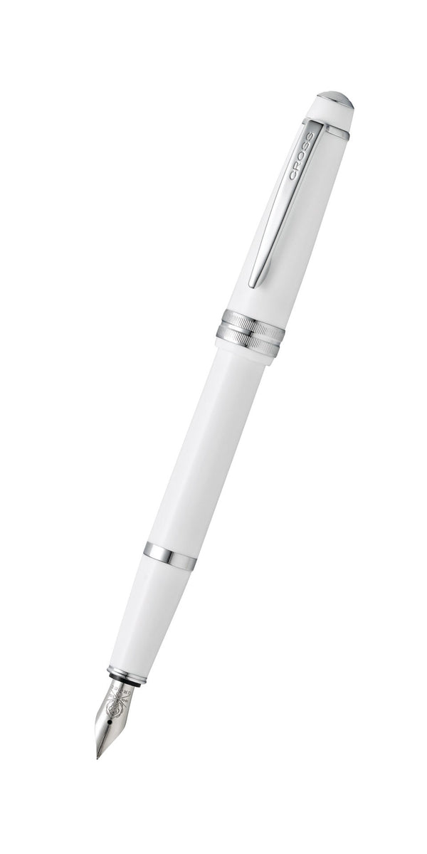 cross Bailey Light™ Polished White Resin Medium Nib Fountain Pen