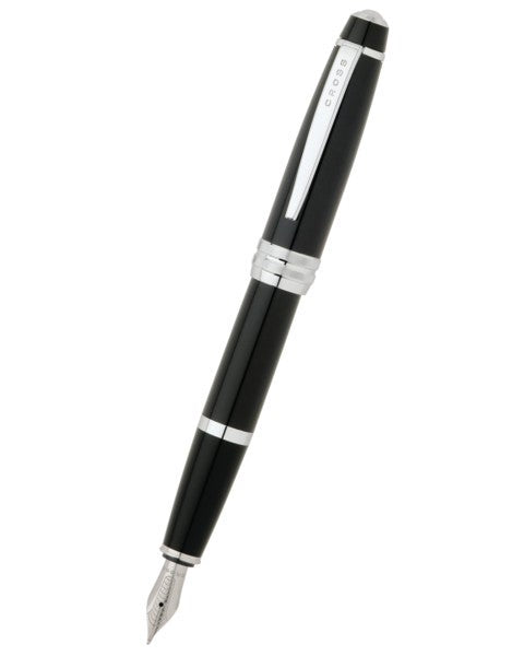 cross Bailey™ Black Lacquer Stainless Steel Medium Nib Fountain Pen