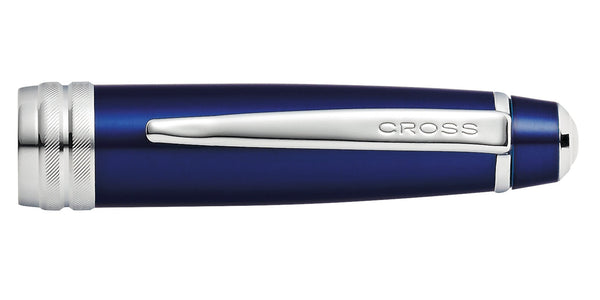 Cross Bailey™ Blue Lacquer Stainless Steel Medium Nib Fountain Pen