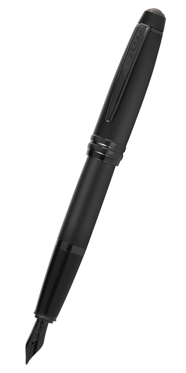 cross Bailey™ Matte Black Lacquer Stainless Steel Extra-Fine Nib Fountain Pen