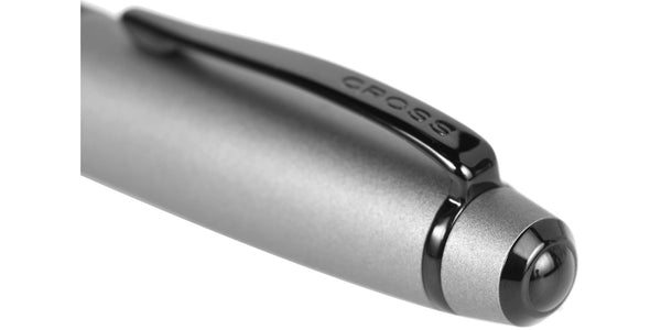 Cross Bailey™ Matte Gray Lacquer Stainless Steel Fine Nib Fountain Pen