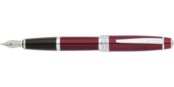 Cross Bailey™ Red Lacquer Stainless Steel Medium Nib Fountain Pen