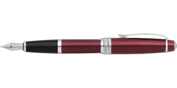 Cross Bailey™ Red Lacquer Stainless Steel Medium Nib Fountain Pen