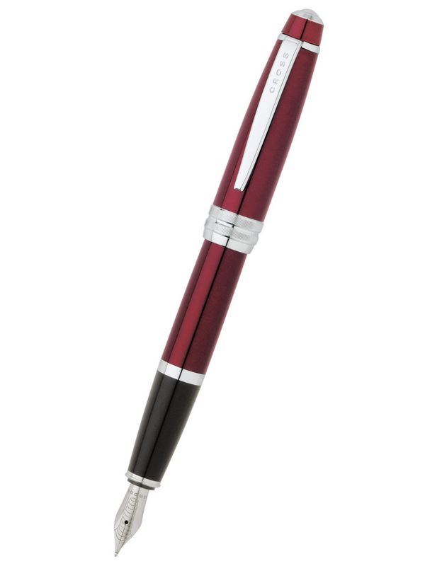 cross Bailey™ Red Lacquer Stainless Steel Medium Nib Fountain Pen