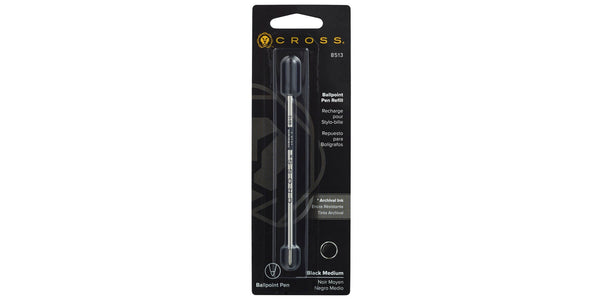 Cross Ballpoint Pen Refill - Black - Medium - Single Pack