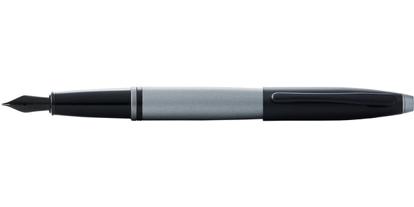 Cross Calais™ Matte Gray And Black Lacquer Stainless Steel Fine Nib Fountain Pen