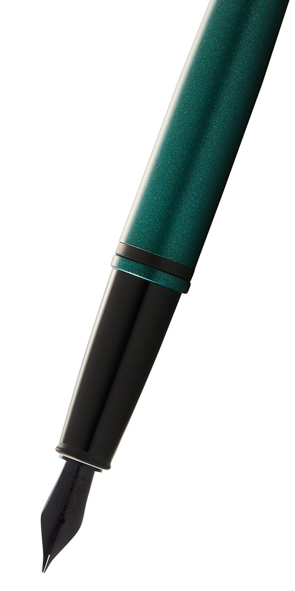 Cross Calais™ Matte Green And Black Lacquer Fine Nib Fountain Pen