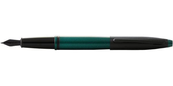 Cross Calais™ Matte Green And Black Lacquer Fine Nib Fountain Pen