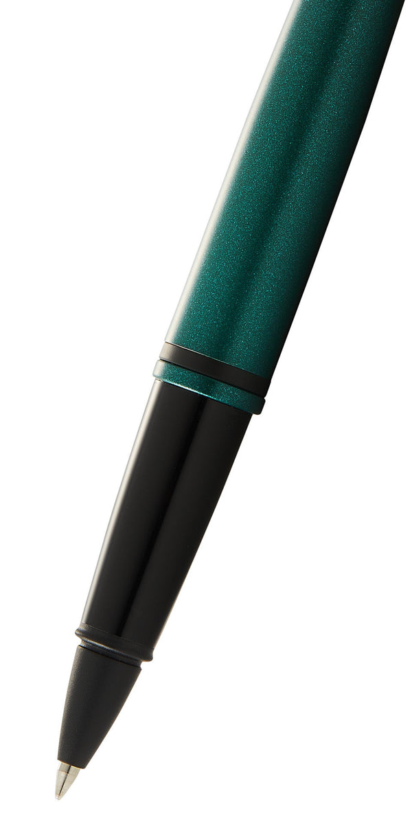 Cross Calais™ Matte Green And Black Lacquer Rollerball Pen