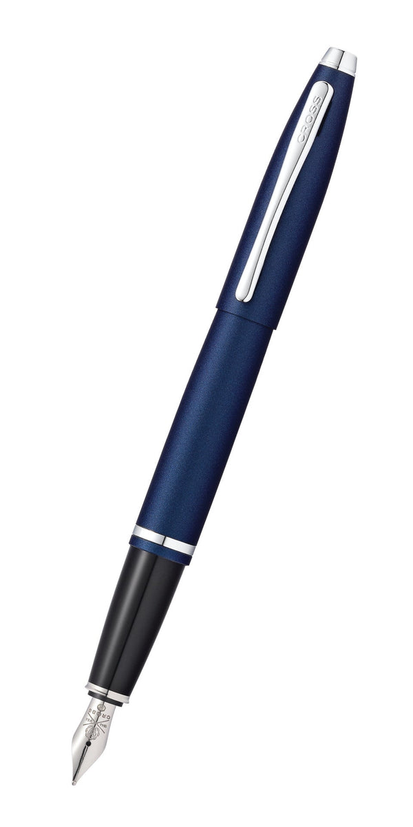 cross Calais™ Matte Metallic Midnight Blue Fountain Pen with Stainless Steel Nib