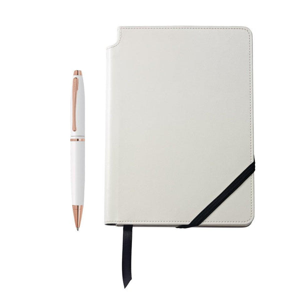 cross Calais™ Pearlescent White Lacquer Ballpoint and White Journal Gift Set
