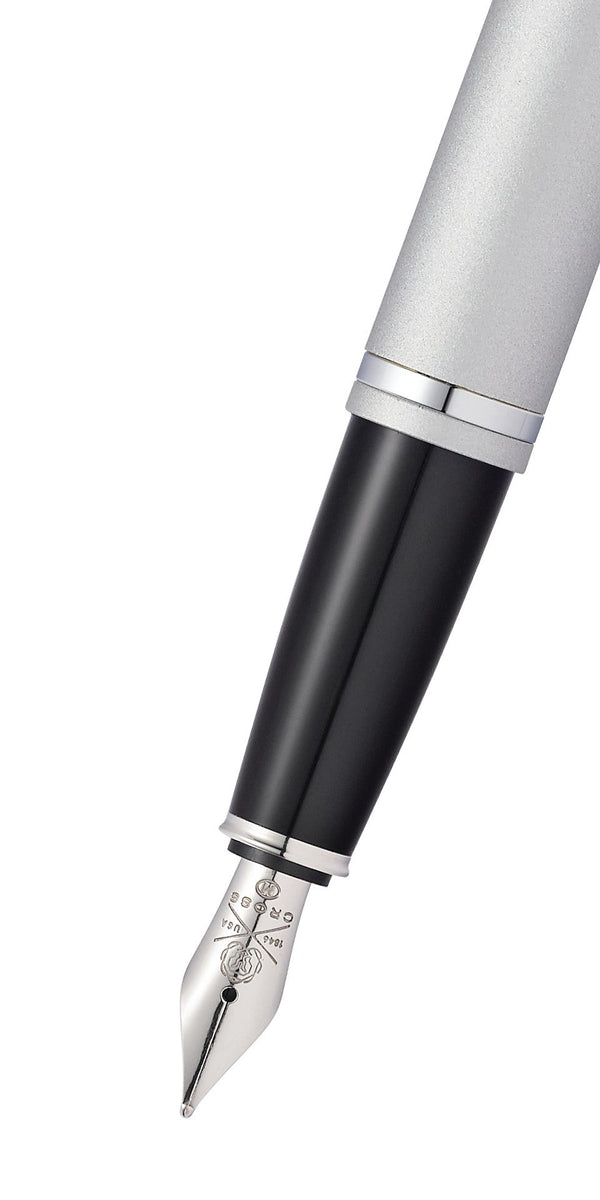 Cross Calais™ Satin Chrome Stainless Steel Medium Nib Fountain Pen