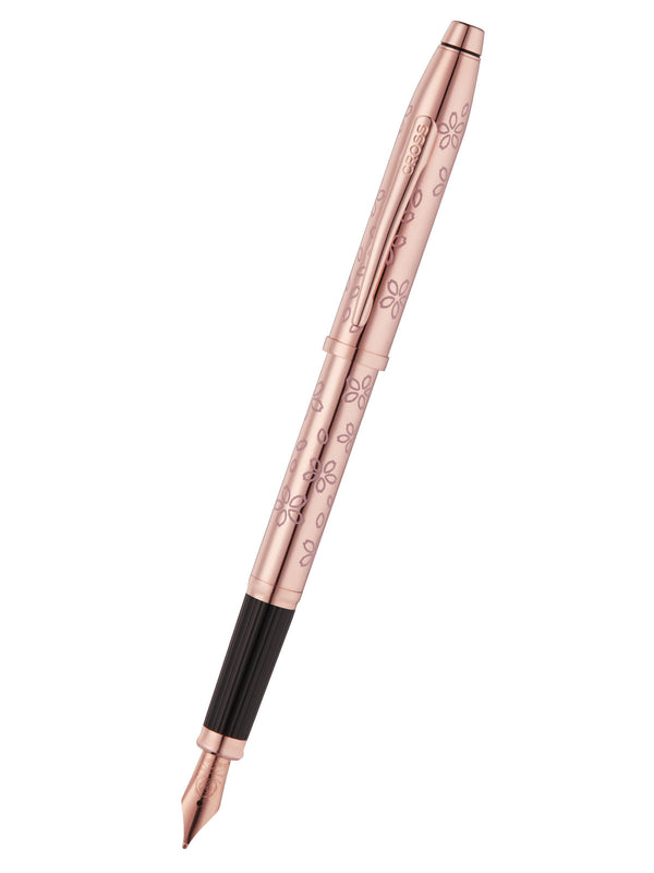 cross Century® II Cherry Blossom Rose Gold Plated Medium Nib Fountain Pen