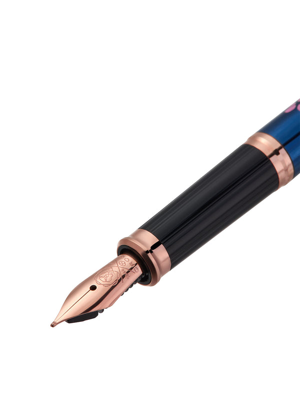 Cross Century® II Cherry Blossom Translucent Blue Lacquer Medium Nib Fountain Pen