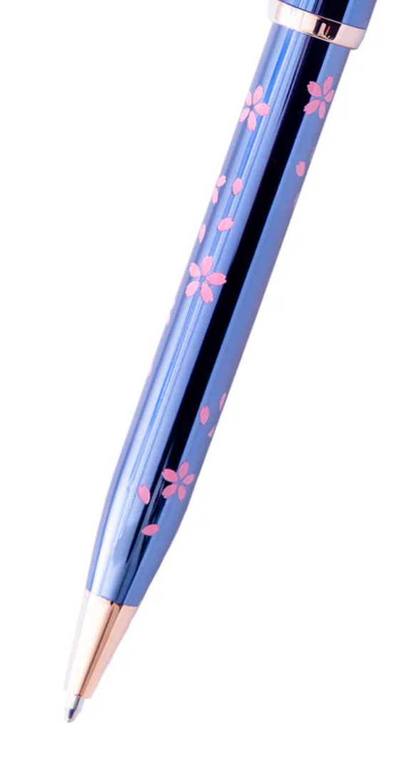 Cross Century® II Cherry Blossom Translucent Blue Lacquer Ballpoint Pen