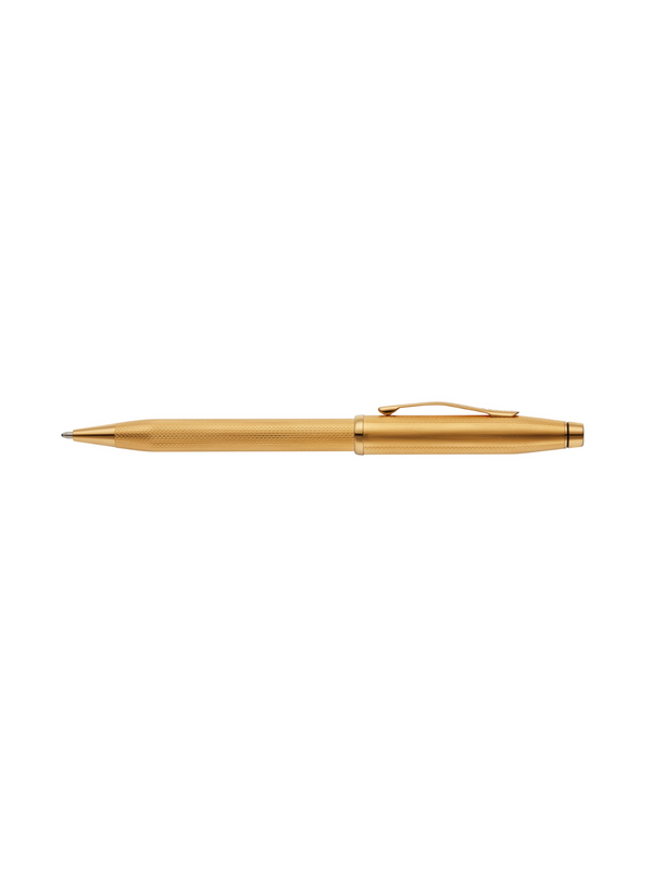 Cross Century® II Polished 23KT Gold-plated Engraved Diamond Pattern Ballpoint Pen