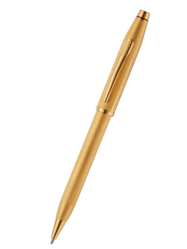 cross Century® II Polished 23KT Gold-plated Engraved Diamond Pattern Ballpoint Pen