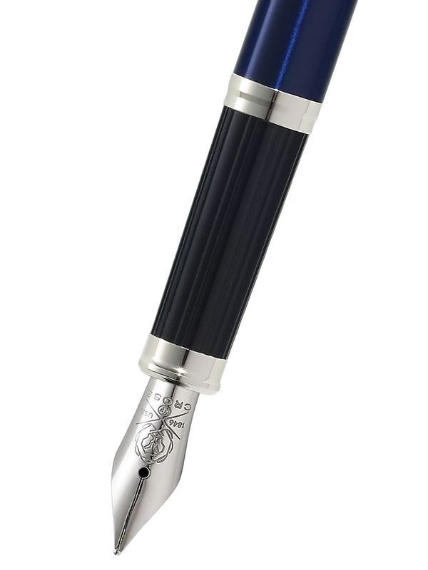 Cross Century® II Translucent Blue Lacquer Fine Nib Fountain Pen
